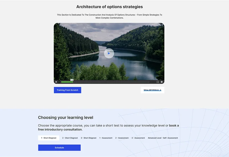 Risk Academy Platform — additional interface view