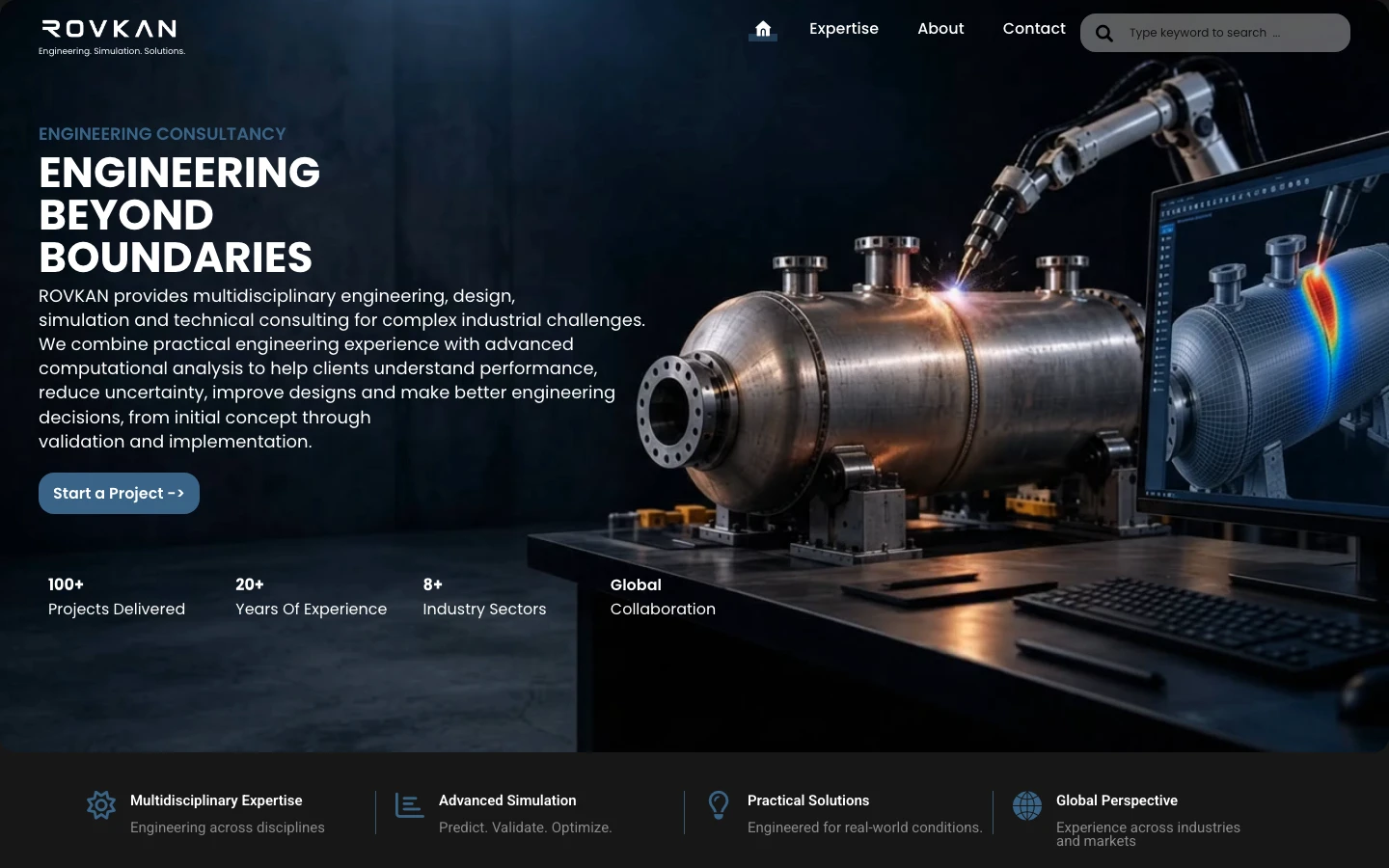 ROVKAN Engineering Consultancy Website